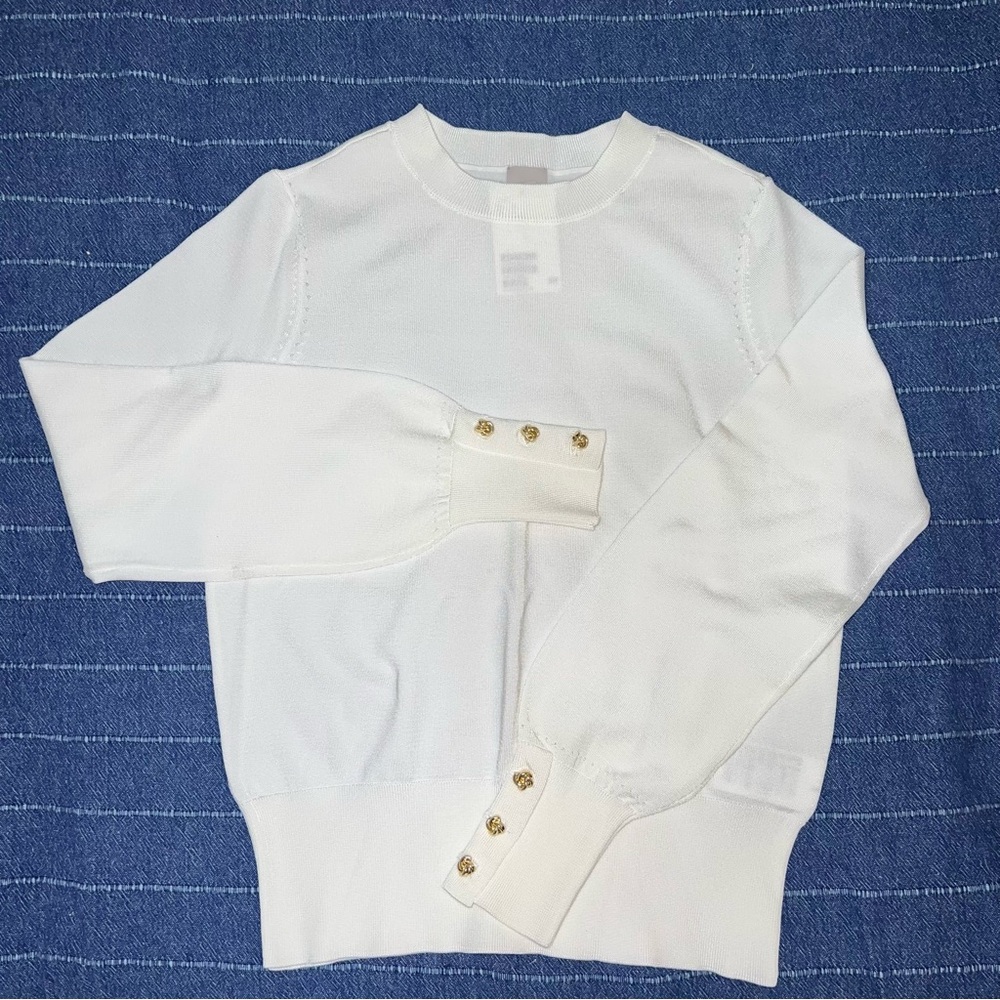 H&M Blouse w/ Gold Buttons